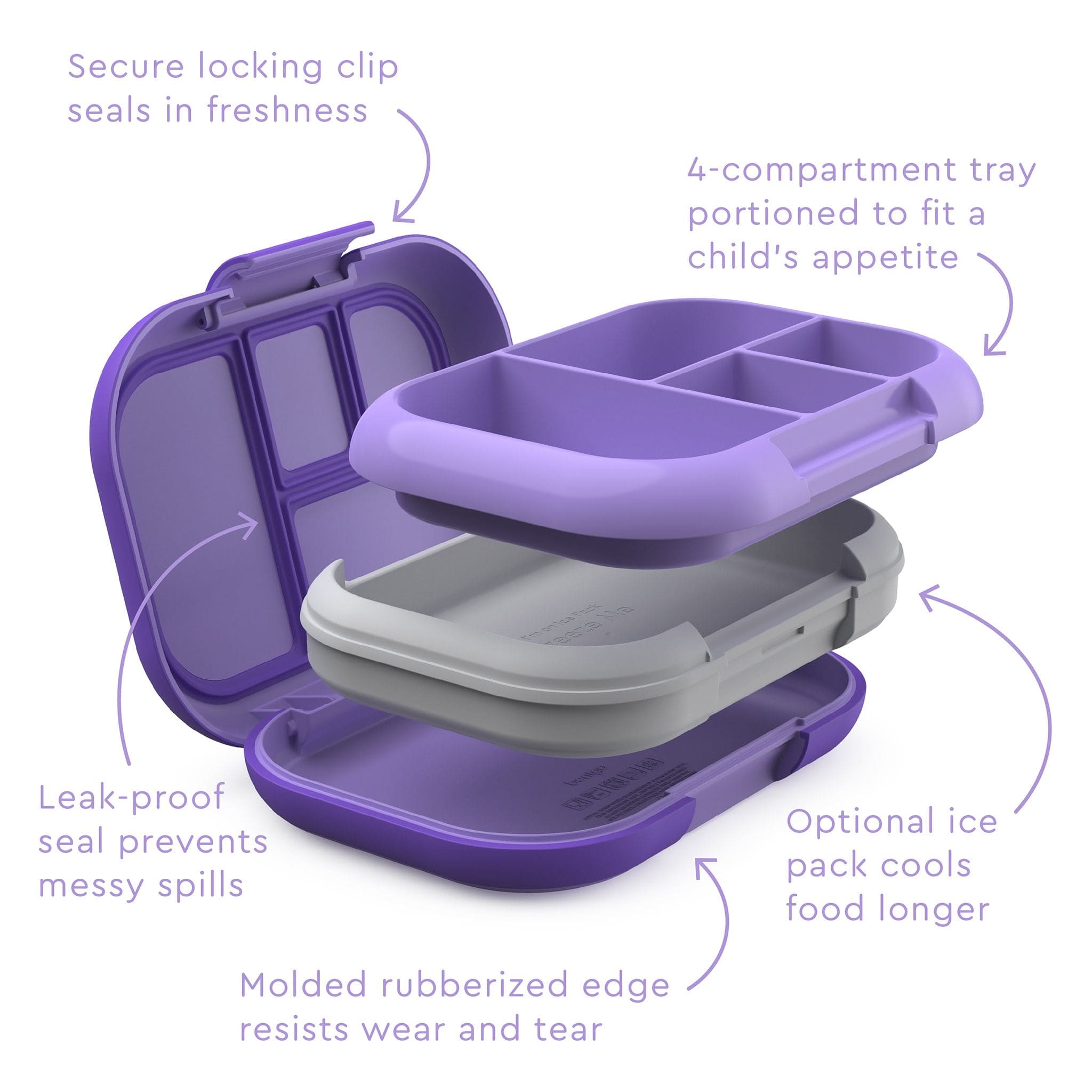 Bentgo Kids Chill Four Compartment Leakproof Lunch Box