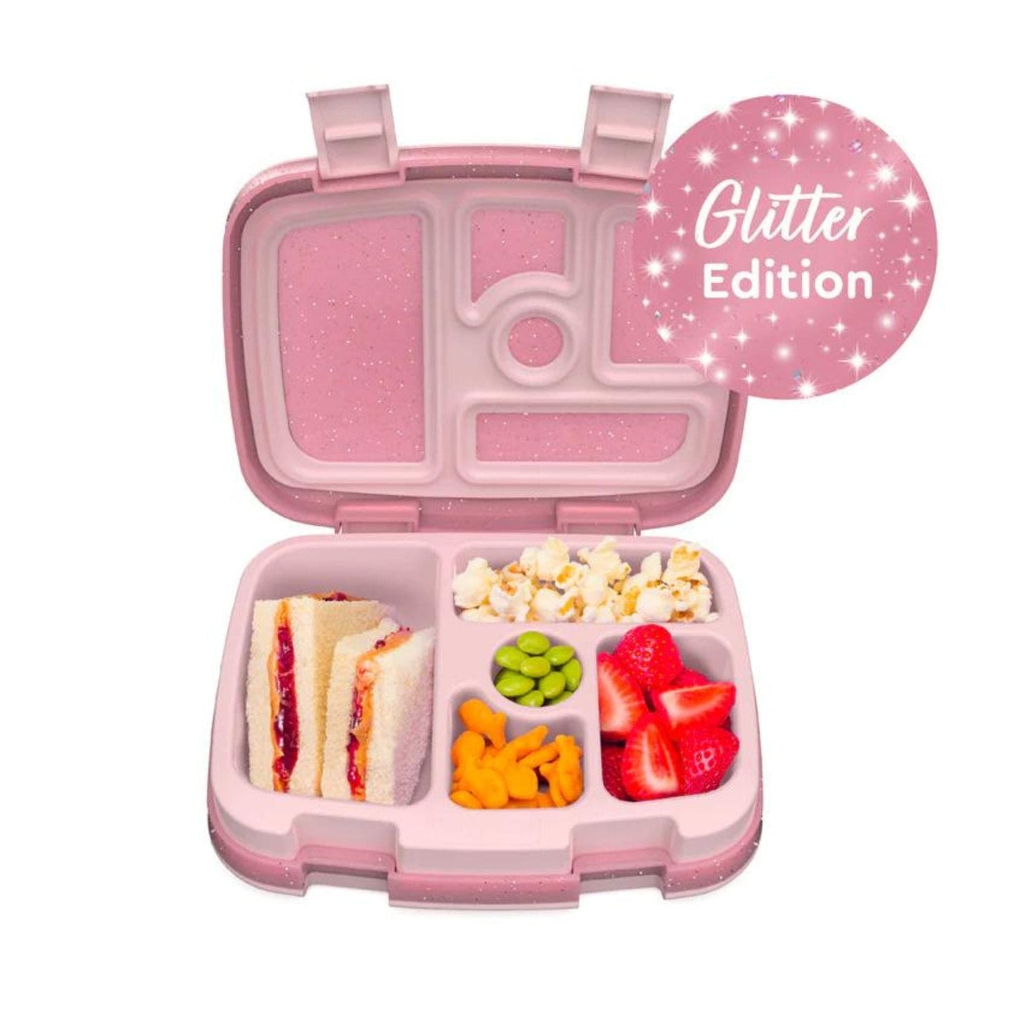Bentgo Kids Glitter Edition Five Compartment Leakproof Bento Lunch Box