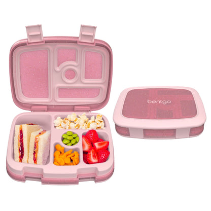 Bentgo Kids Glitter Edition Five Compartment Leakproof Bento Lunch Box