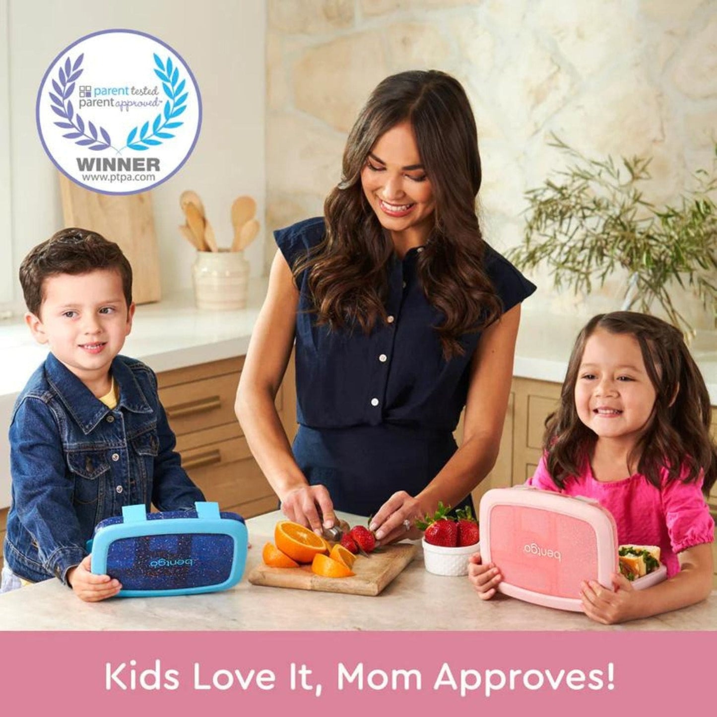 Bentgo Kids Glitter Edition Five Compartment Leakproof Bento Lunch Box