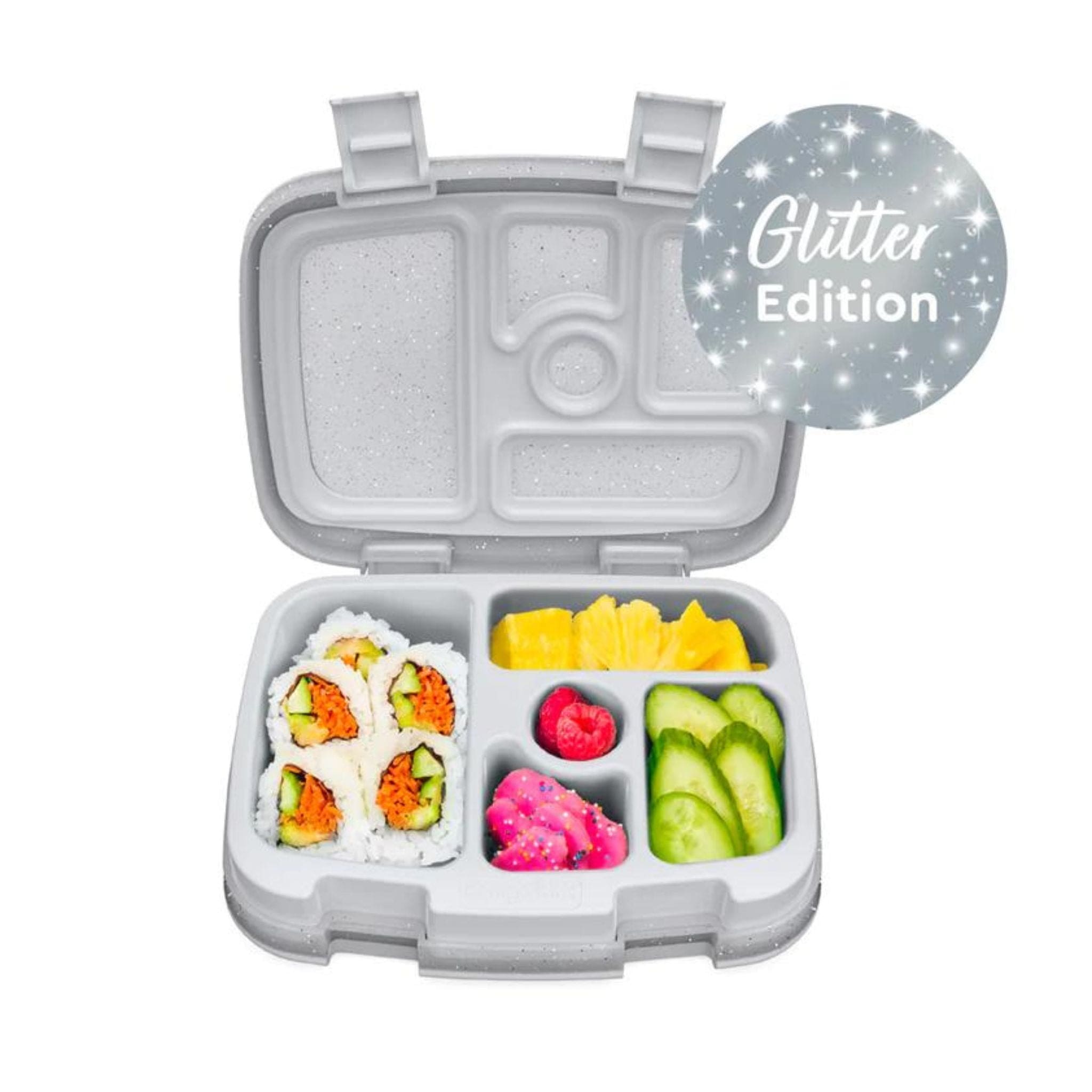 Bentgo Kids Glitter Edition Five Compartment Leakproof Bento Lunch Box