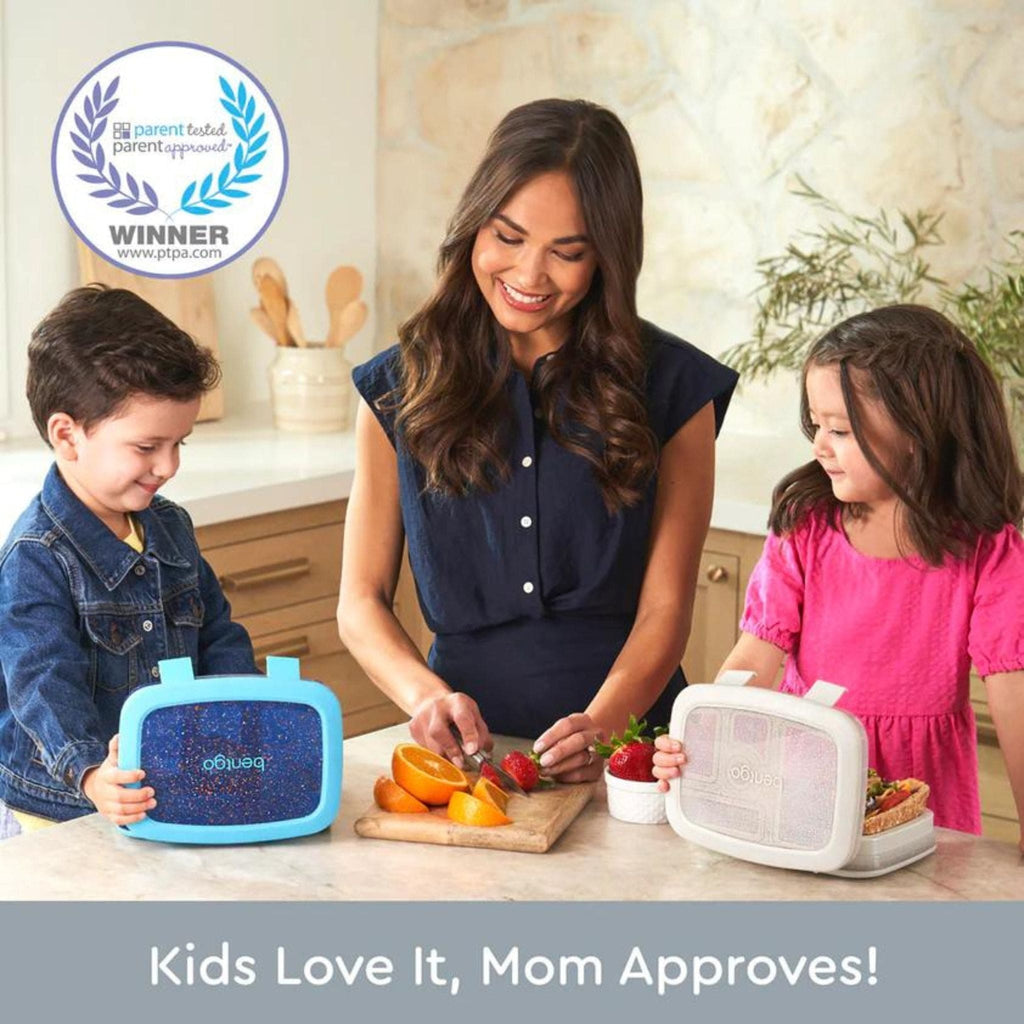 Bentgo Kids Glitter Edition Five Compartment Leakproof Bento Lunch Box