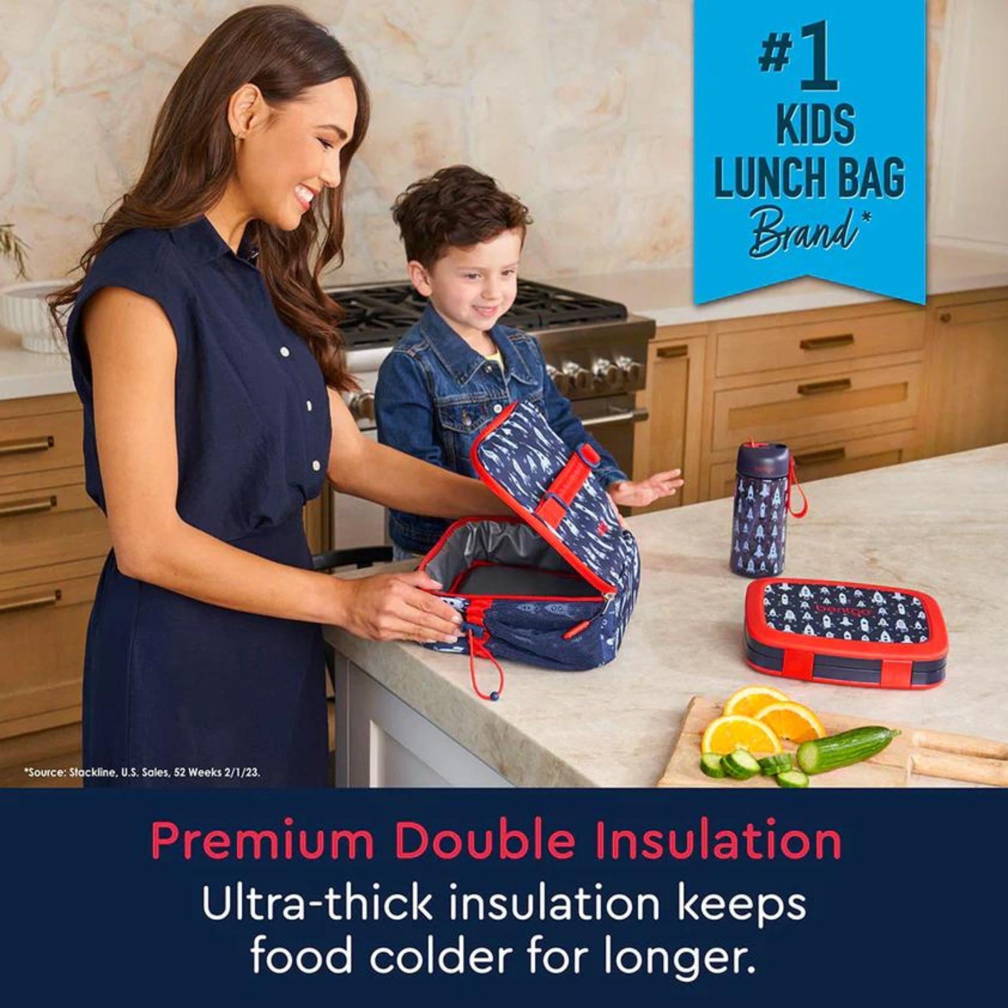 Bentgo Kids Prints Double Insulated Water-Resistant Lunch Bag