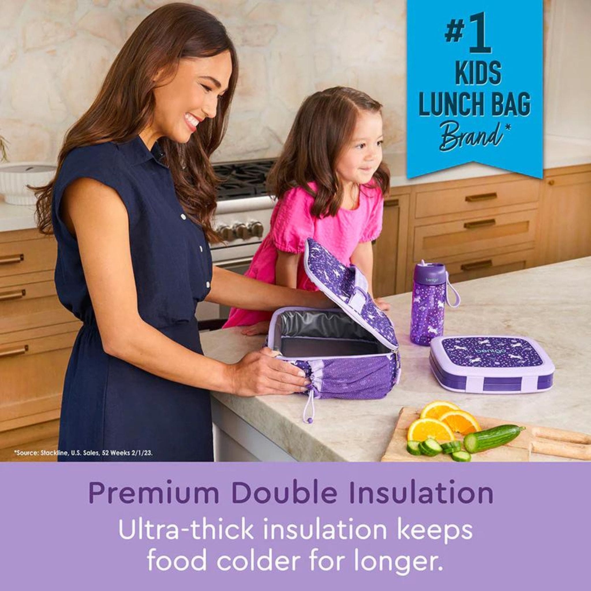 Bentgo Kids Prints Double Insulated Water-Resistant Lunch Bag