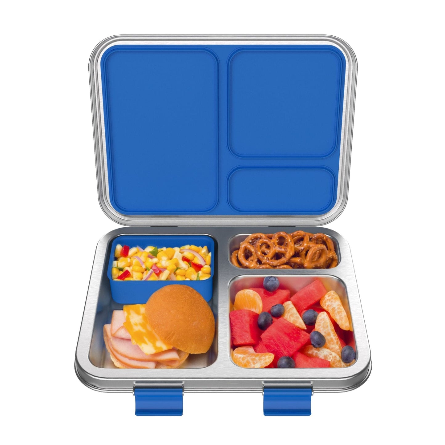 Bentgo Kids Three Compartment Leakproof Stainless Steel Lunch Box