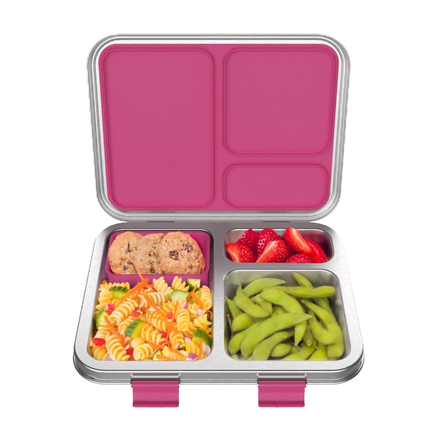 Bentgo Kids Three Compartment Leakproof Stainless Steel Lunch Box