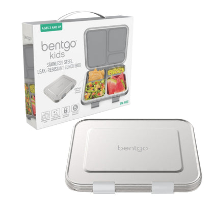 Bentgo Kids Three Compartment Leakproof Stainless Steel Lunch Box