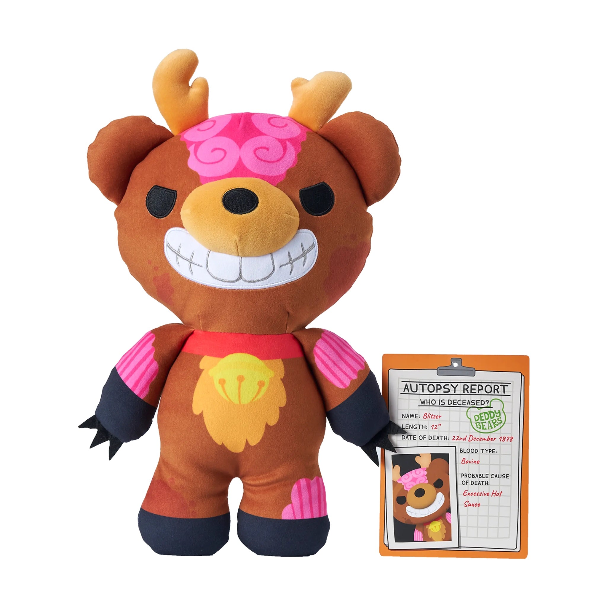 Deddy Bears Blitzer Large Plush | Spooky Fun in a Body Bag