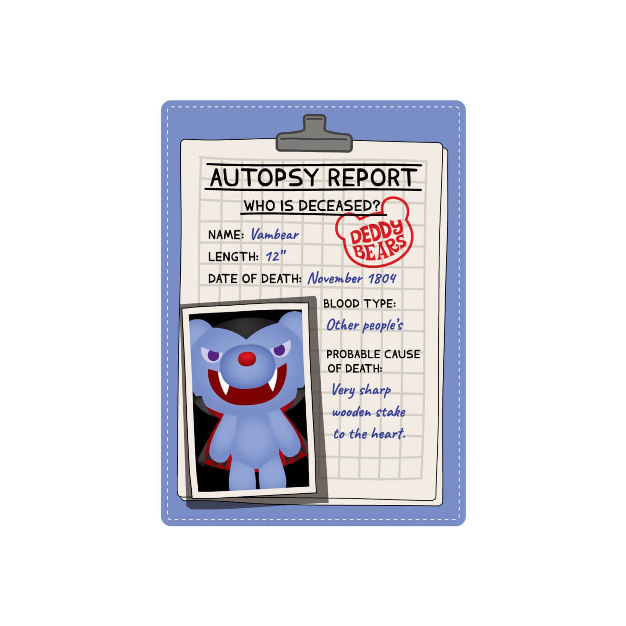 Deddy Bears Vambear 30 cm Large Plush | The Fang-tastic Vampire Bear