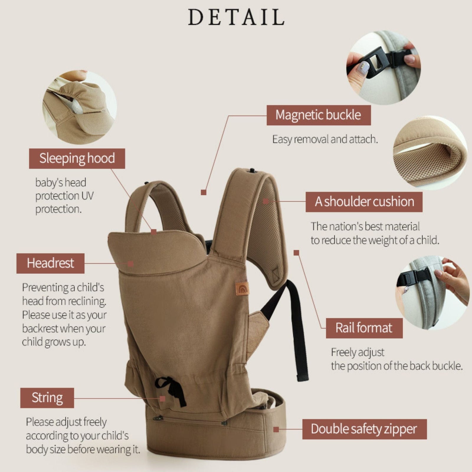 DMANGD Illi Baby Carrier Ver.2 | Ultra-Light Ergonomic Support