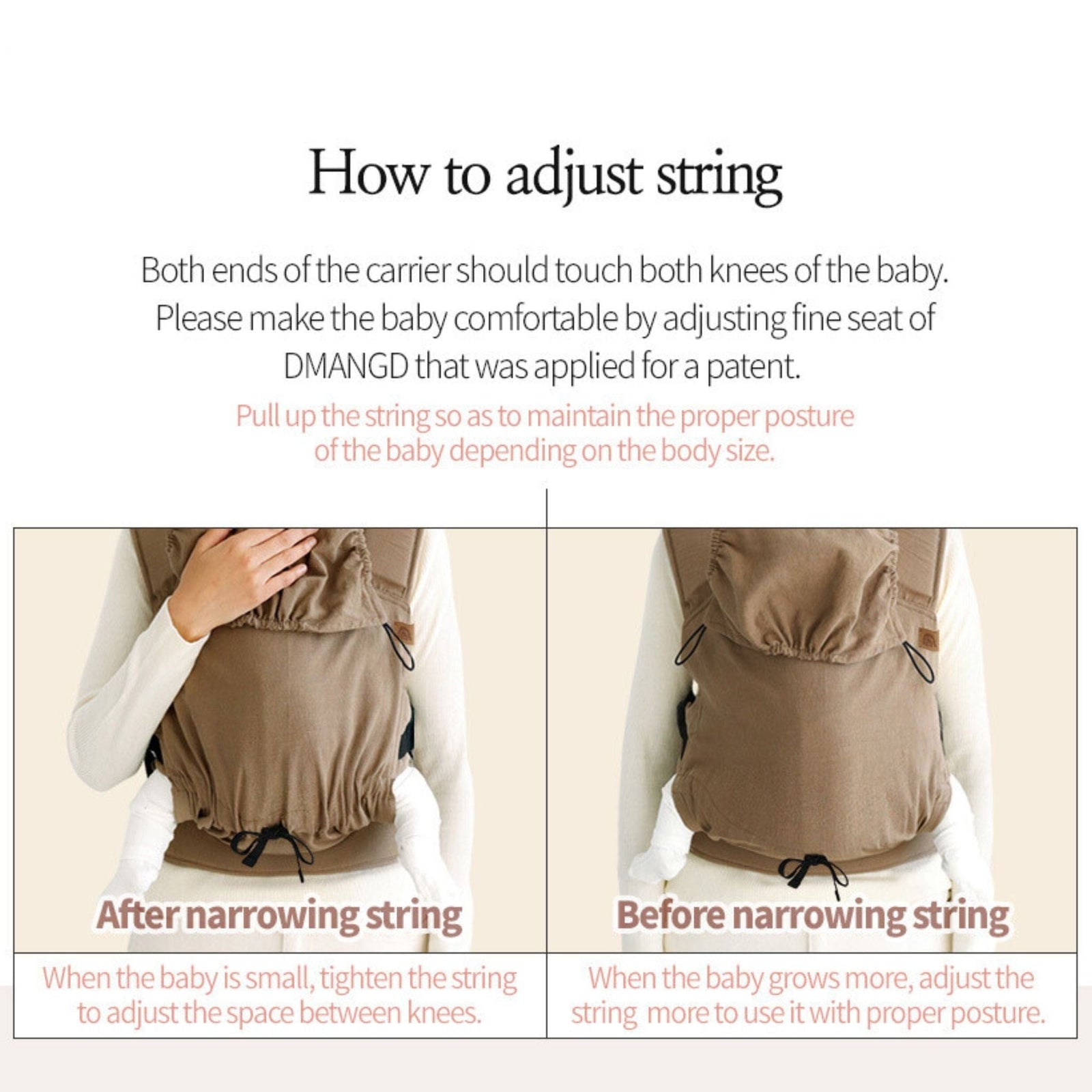 DMANGD Illi Baby Carrier Ver.2 | Ultra-Light Ergonomic Support