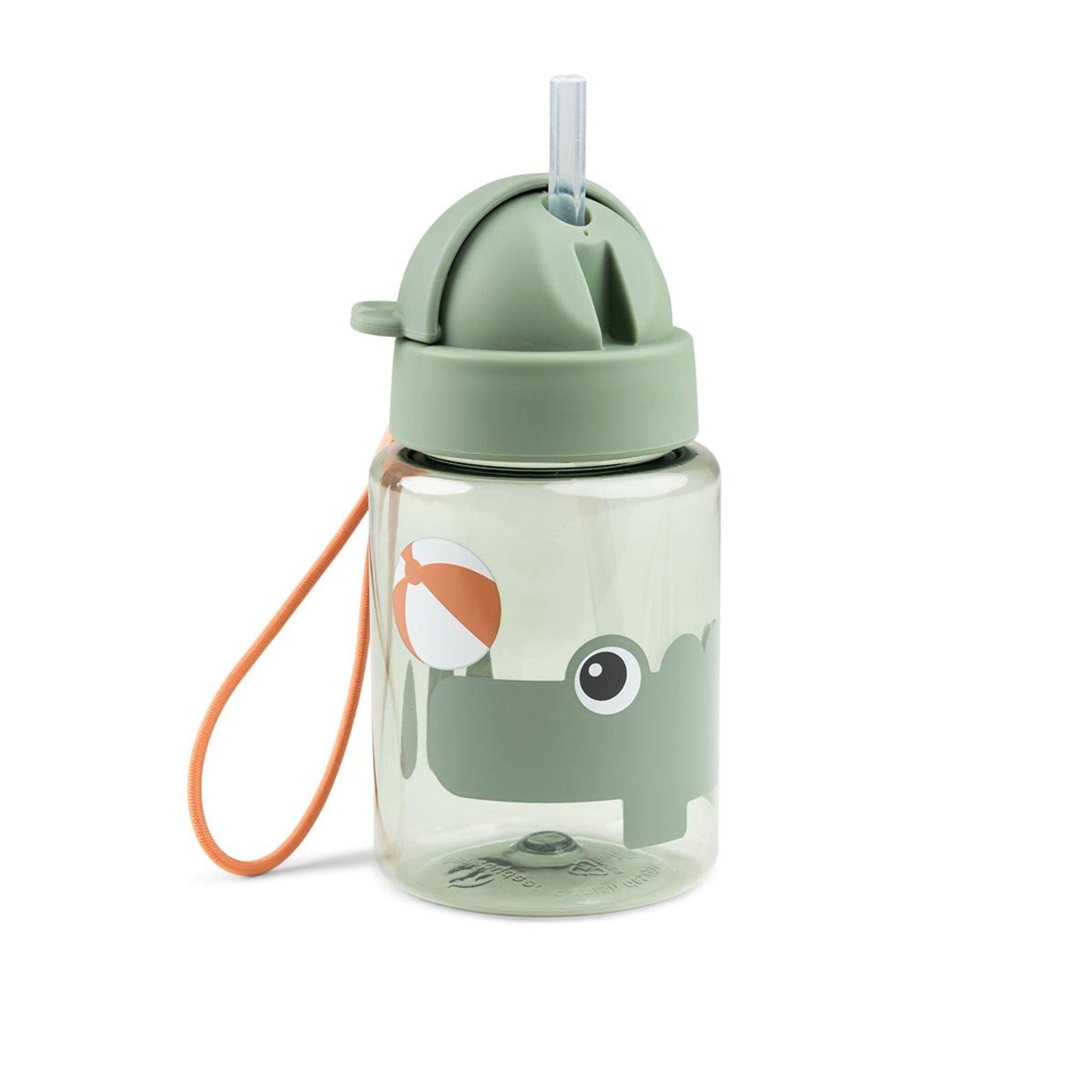 Done By Deer Straw Bottle 280ml - Playground - Green