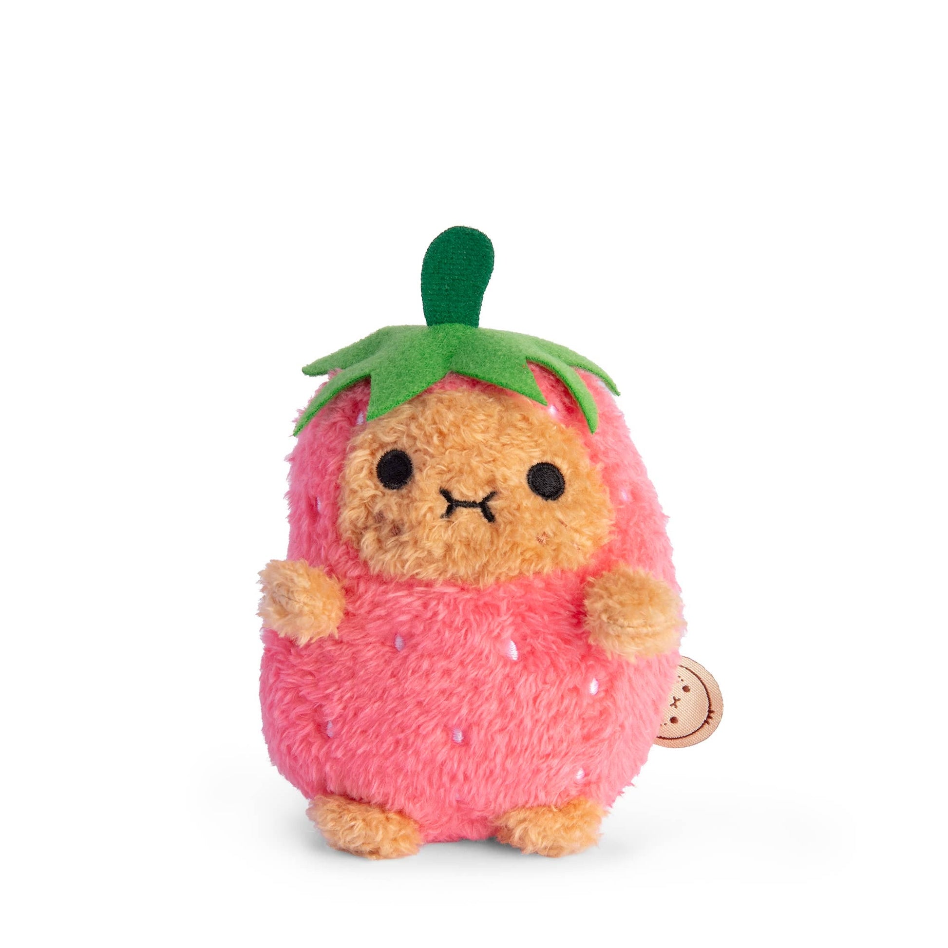 Noodoll Strawberry Ricespud mini sitting plush toy 10cm