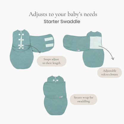 embé Starter Rust 2-Way Swaddle Sack (0-3 months)
