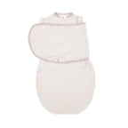embé Transitional Short Sleeve Heathered Oatmeal Stripe 2-Way Swaddle Sack (3-6 months)