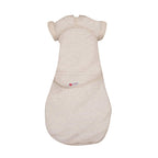 embé Transitional Short Sleeve Heathered Oatmeal Stripe 2-Way Swaddle Sack (3-6 months)