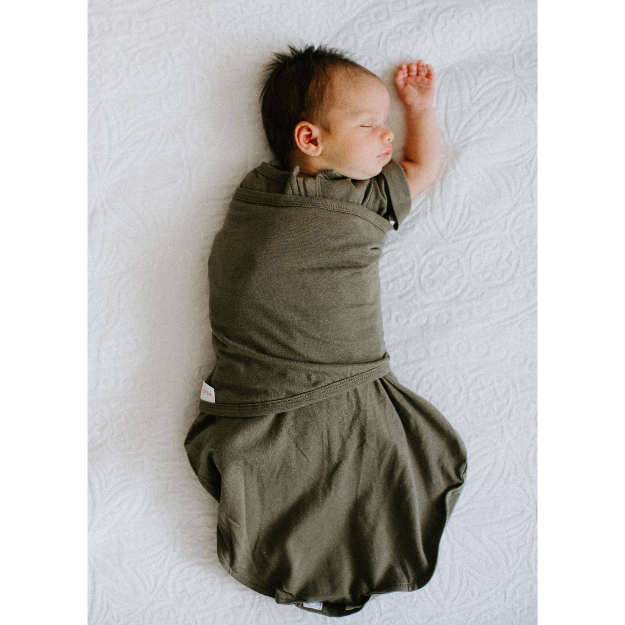 embé Transitional Short Sleeve Moss 2-Way Swaddle Sack (3-6 months)