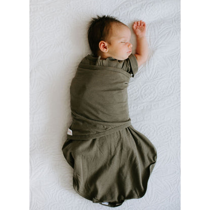 embé Transitional Short Sleeve Moss 2-Way Swaddle Sack (3-6 months)
