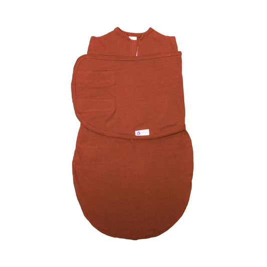 embé Transitional Short Sleeve Rust 2-Way Swaddle Sack (3-6 months)
