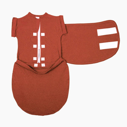 embé Transitional Short Sleeve Rust 2-Way Swaddle Sack (3-6 months)