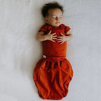 embé Transitional Short Sleeve Rust 2-Way Swaddle Sack (3-6 months)