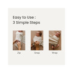 Embé Arms-In Starter Swaddle Wrap 0-3 Months - Chai