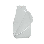 Light gray baby swaddle on a white background