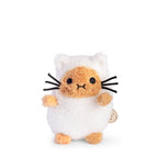 Noodoll White Cat Ricespud mini sitting plush toy 10cm
