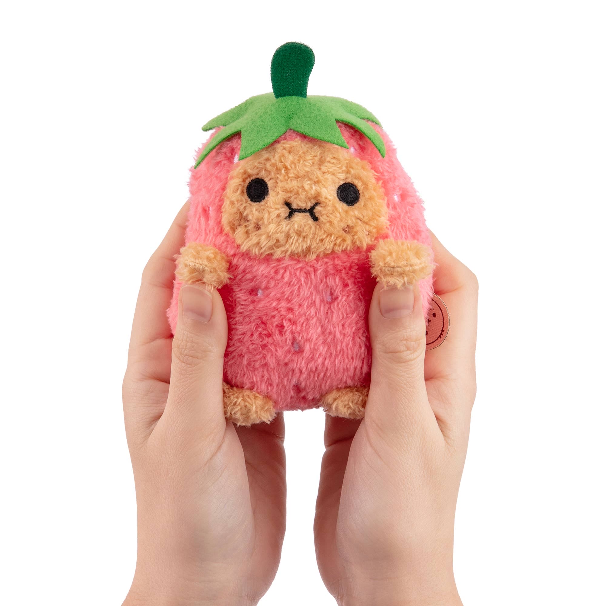 Noodoll Strawberry Ricespud mini sitting plush toy 10cm