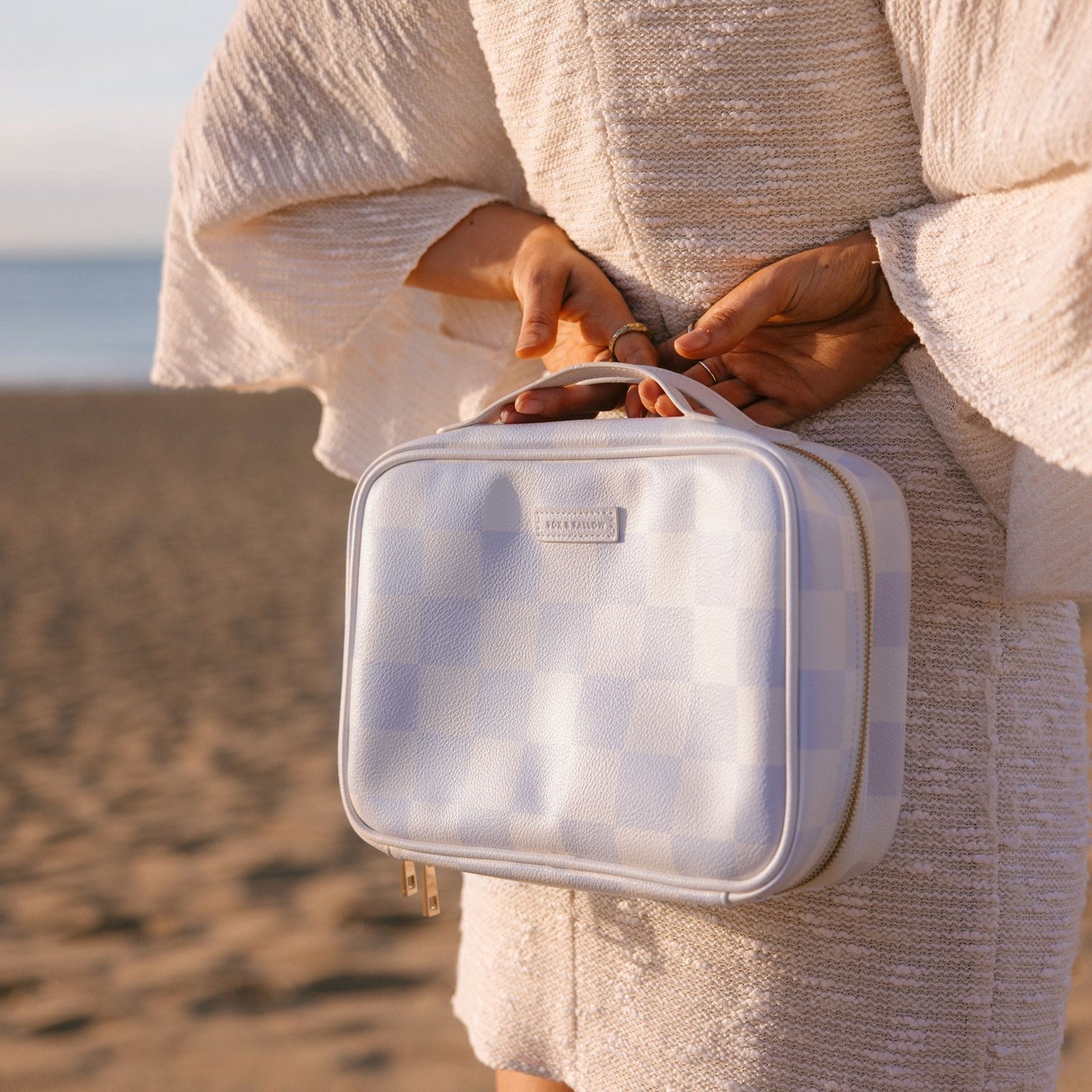 Fox & Fallow 2-in-1 Cosmetic Bag with Removable Travel Pouch