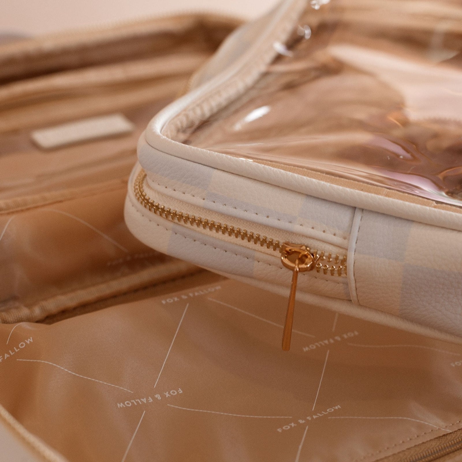Fox & Fallow 2-in-1 Cosmetic Bag with Removable Travel Pouch