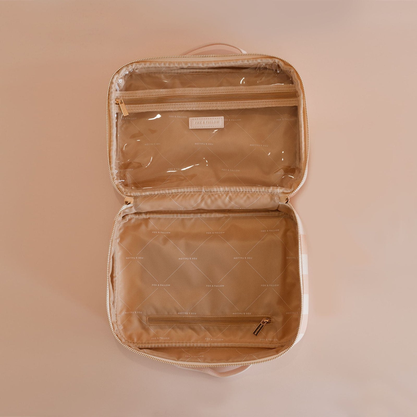 Fox & Fallow 2-in-1 Cosmetic Bag with Removable Travel Pouch