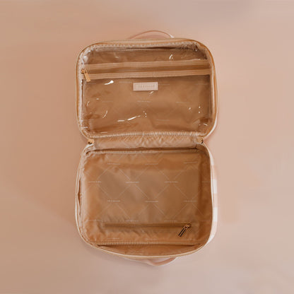 Fox & Fallow Cosmetic Bag - Corsica - mellow orange/sand