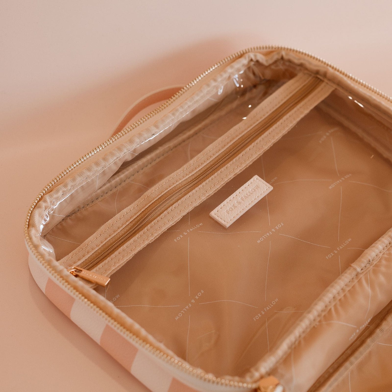 Fox & Fallow 2-in-1 Cosmetic Bag with Removable Travel Pouch