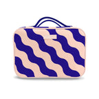 Fox & Fallow Cosmetic Bag - Mallorca - pastel orange/midnight blue