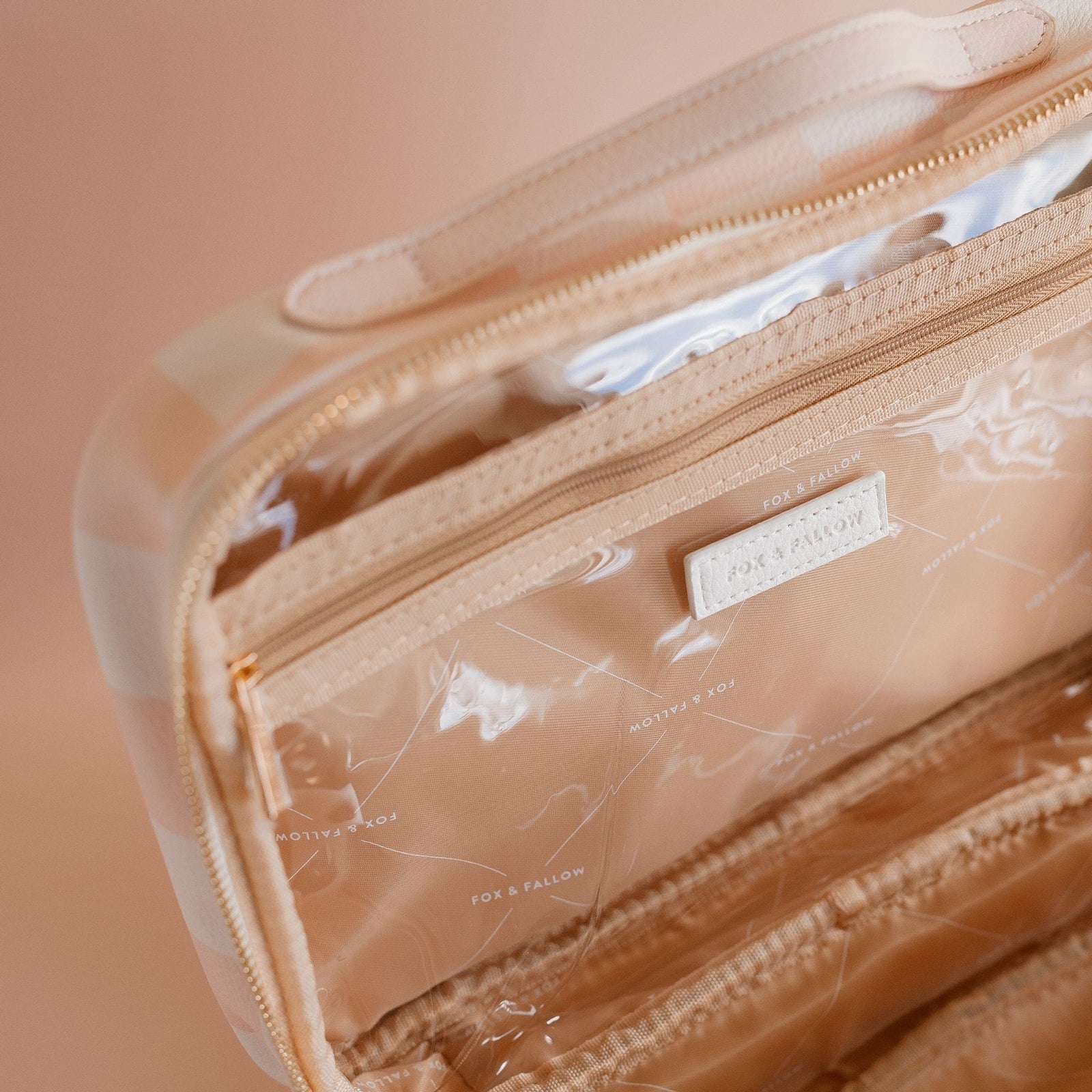 Fox & Fallow 2-in-1 Cosmetic Bag with Removable Travel Pouch