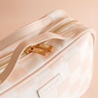 Fox & Fallow Cosmetic Bag - Salmon Checkered