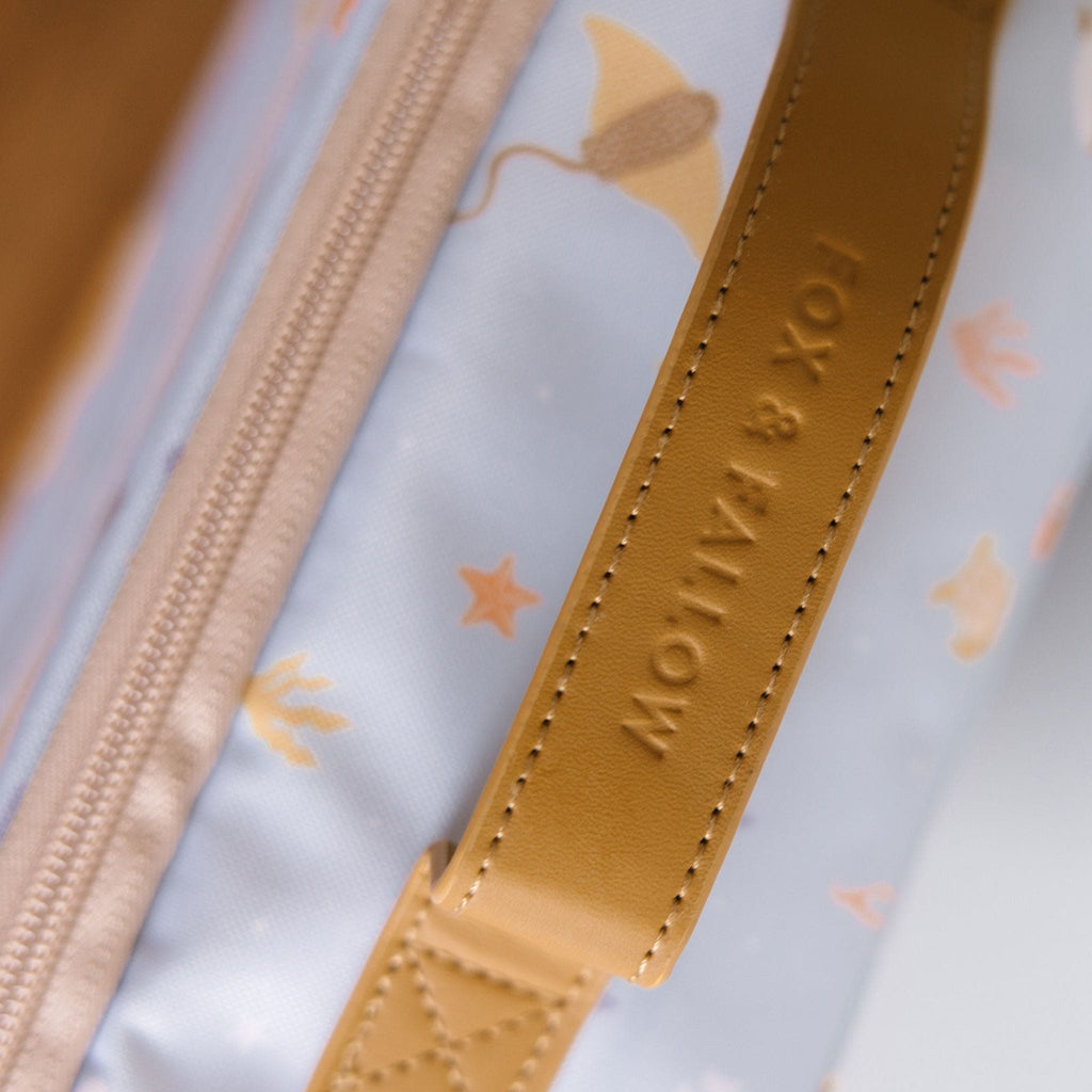 Fox & Fallow Kids Insulated Lunch Bag - Ocean Creatures Sky