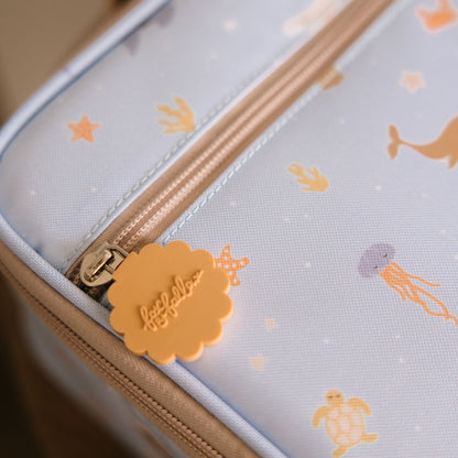 Fox & Fallow Kids Insulated Lunch Bag - Ocean Creatures Sky