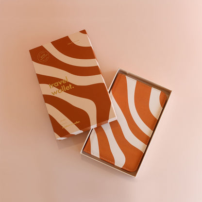 Fox & Fallow Travel Wallet - Rust Swirl