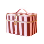 Fox & Fallow 'The Classic' Vanity Case - Burgundy Stripe