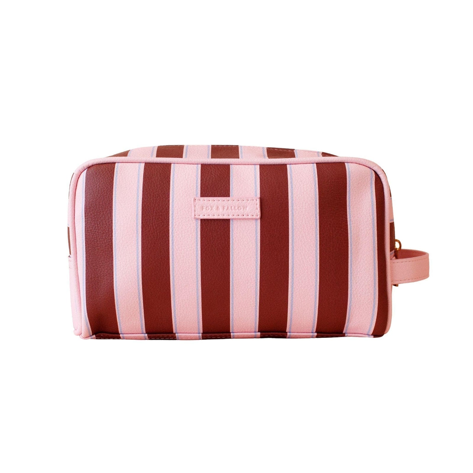 Fox & Fallow Medium Luxury Wash Bag | Pebble Vegan Leather