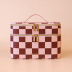 Fox & Fallow 'The Classic' Vanity Case - Cherry Check