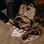 Fox & Fallow 'The Classic' Vanity Case - Cherry Check