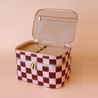 Fox & Fallow 'The Classic' Vanity Case - Cherry Check