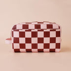 Fox & Fallow Wash Bag - Cherry Check