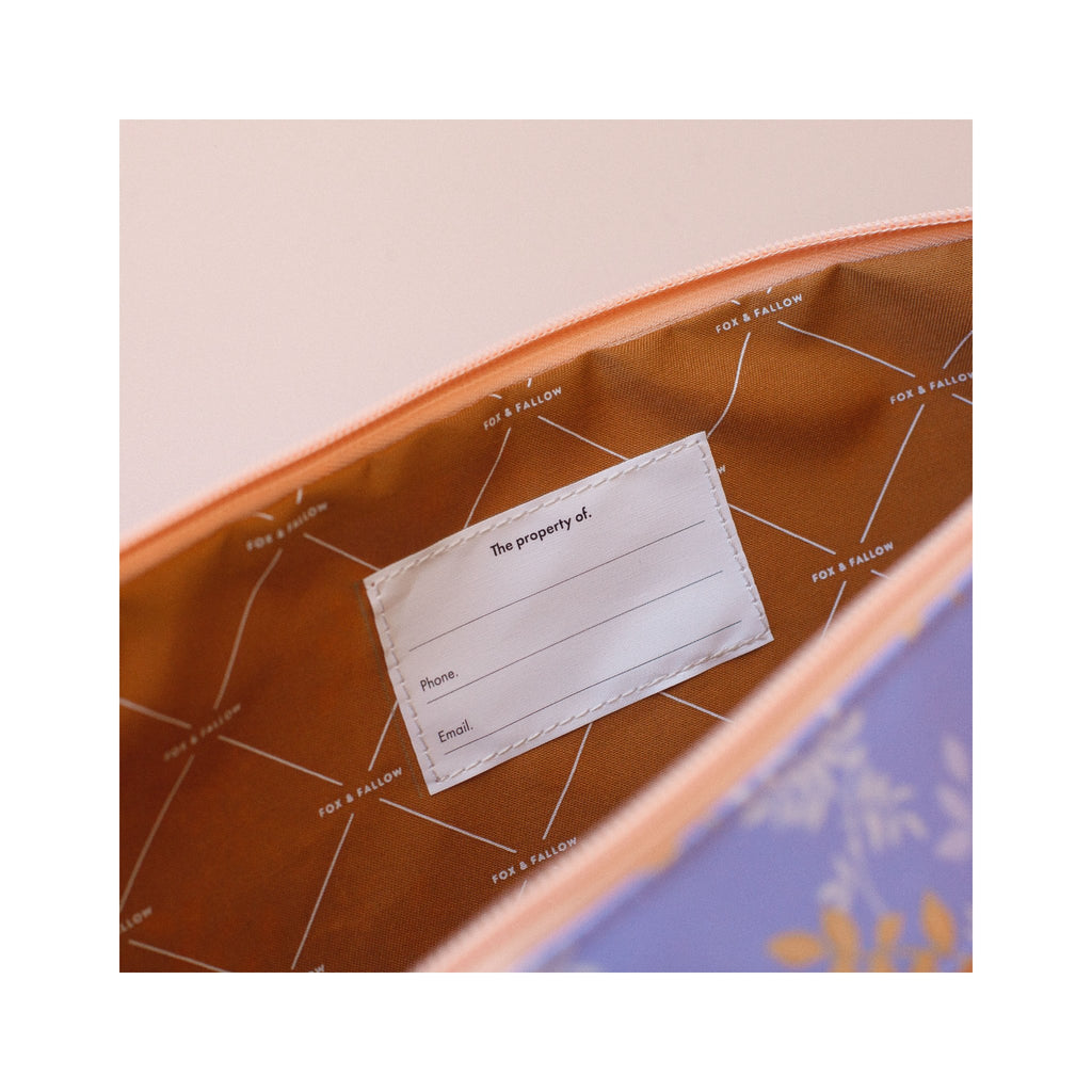 Fox & Fallow Large Pencil Case | Fits 30 cm Rulers & Dual Compartments