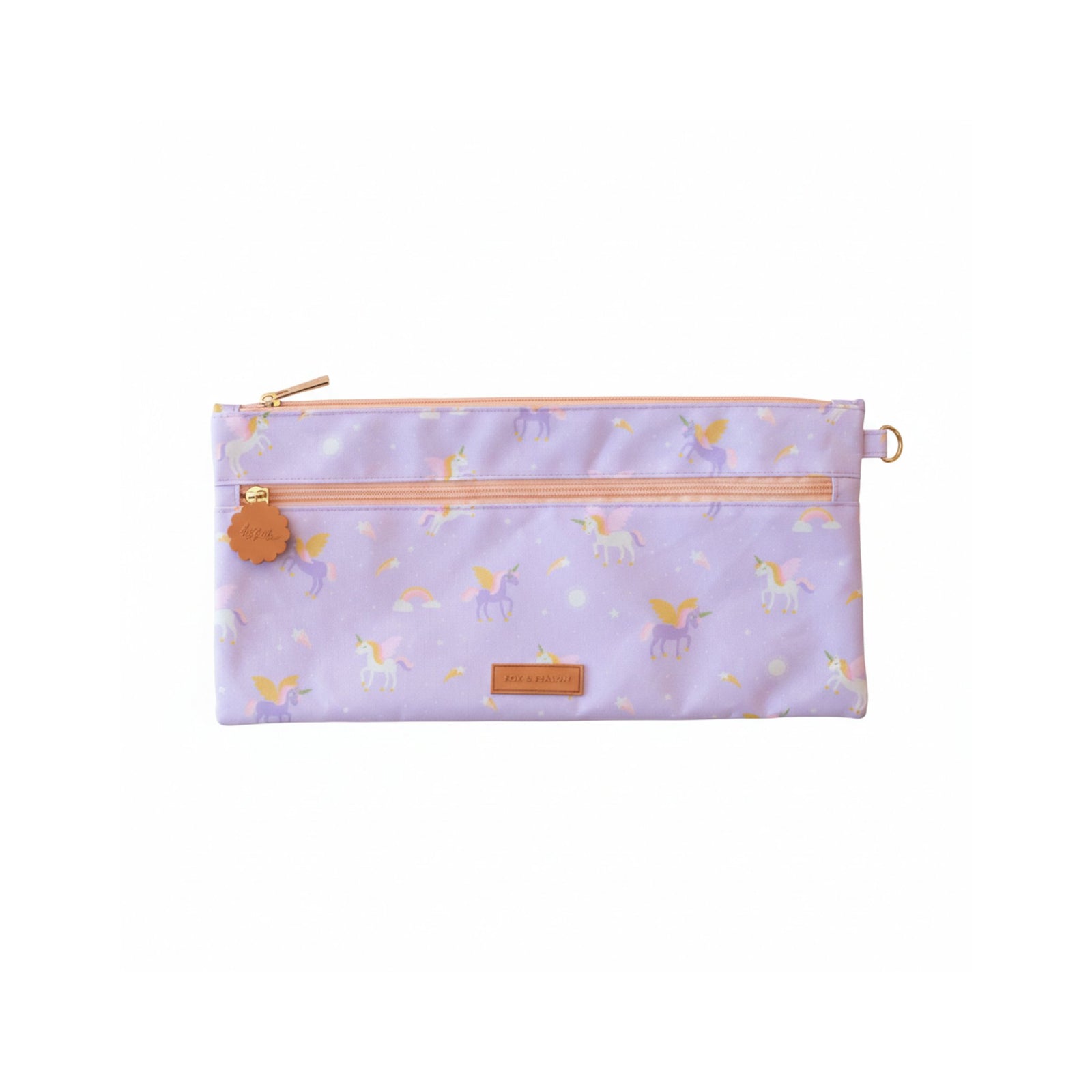 Fox & Fallow Large Pencil Case | Fits 30 cm Rulers & Dual Compartments