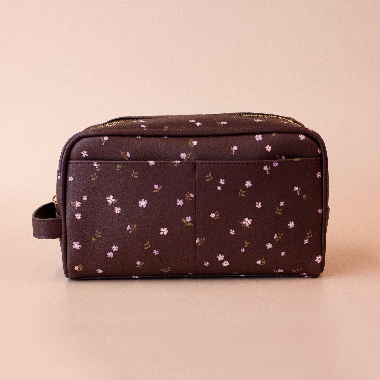Fox & Fallow Medium Luxury Wash Bag | Pebble Vegan Leather