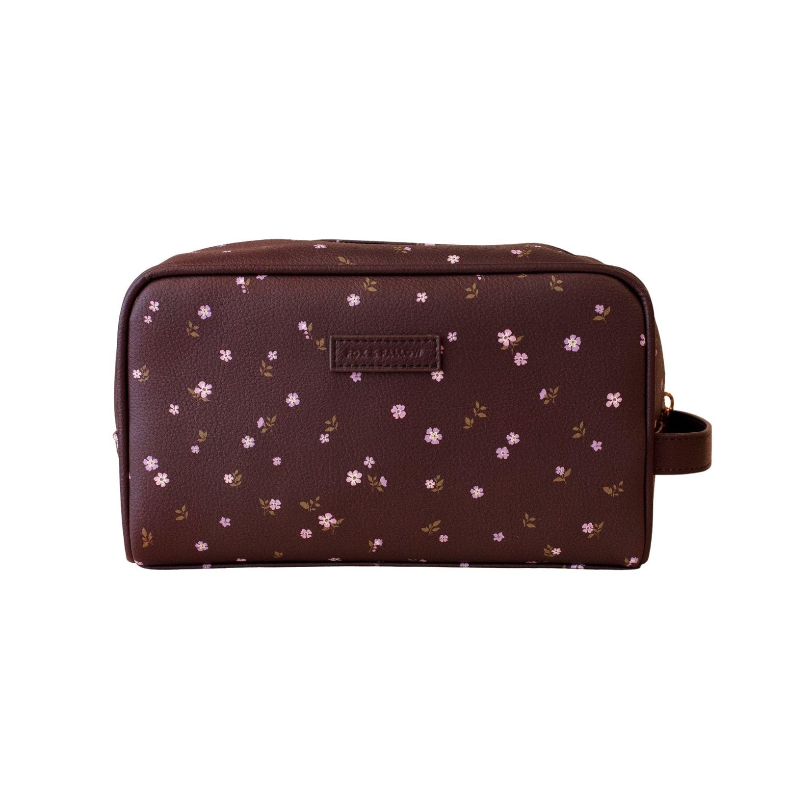 Fox & Fallow Medium Luxury Wash Bag | Pebble Vegan Leather